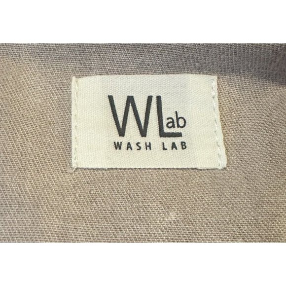 The Wash Lab Fitted Cream Distressed Denim Button Down Mini Dress Size XS - Picture 6 of 7